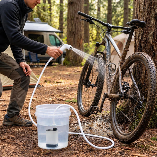 Quellfrisch - Akku-Campingdusche