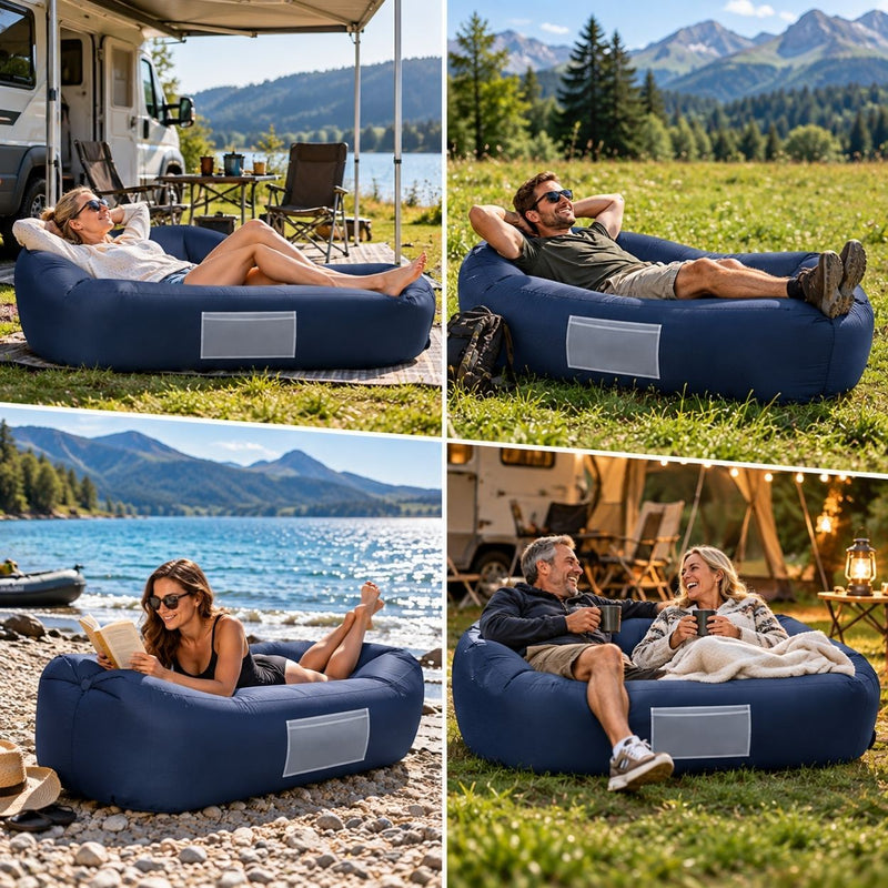 Luftoase - Aufblasbares Outdoor-Sofa fürs Camping