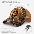 Tarnkappe - Jagdcap mit Geweih-Emblem