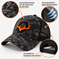 Tarnkappe - Jagdcap mit Geweih-Emblem