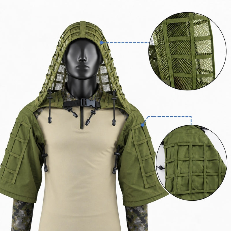 Buschgeist - Ghillie-Tarnhaube fürs Revier