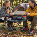 Faltfest - Klappbarer Campingtisch mit Getränkehaltern