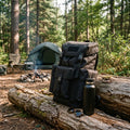 Feldkammer - Rolltop-Rucksack mit Außentaschen fürs Camping
