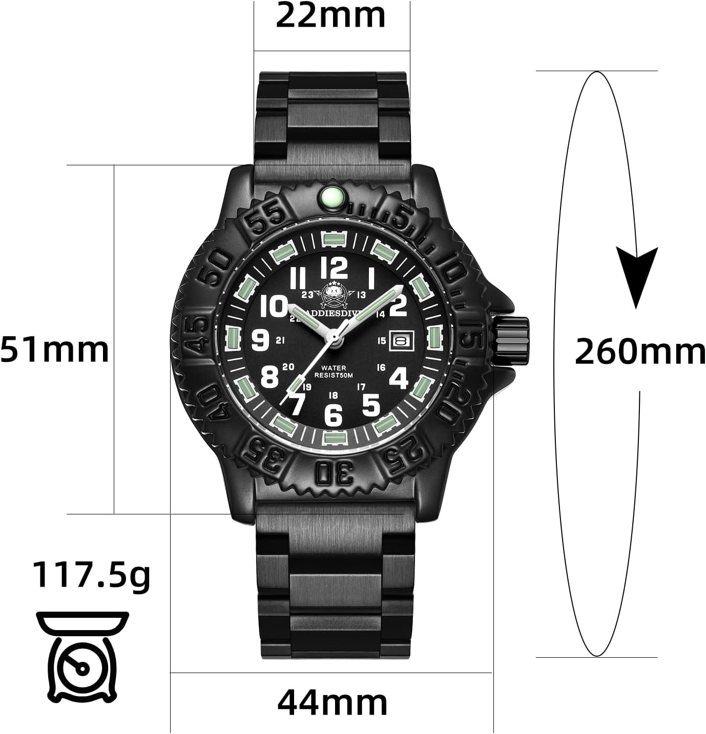 Militärische NATO-Armbanduhr aus Nylon