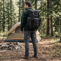 Feldkammer - Rolltop-Rucksack mit Außentaschen fürs Camping