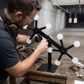 Drehstern - Doppelkopf-Reaktionsziel für Luftgewehr, Luftpistole & Airsoft