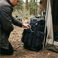 Feldkammer - Rolltop-Rucksack mit Außentaschen fürs Camping