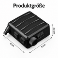 Nebelfrei Antibeschlag-Lüfter, Grafik zur Produktgröße, Lüftermodul 8 x 8 x 3,5 cm mit Drehregler