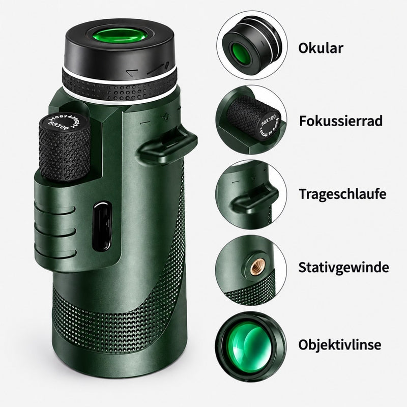 Fernsicht - Monokular-Teleskop für Jäger