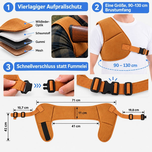 Puffermeister - Rückstoß-Schulterpolster