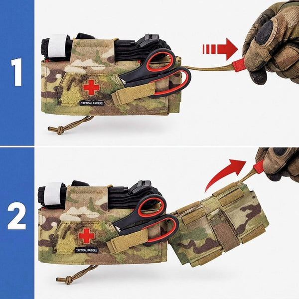 Rettungsgriff - MOLLE-Verbandtasche mit Tourniquet-Fach