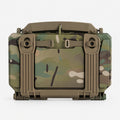 Riegelbox MOLLE-Handybox in Multicam, Rückseite mit MOLLE-Schlaufen und zwei Verschlussclips