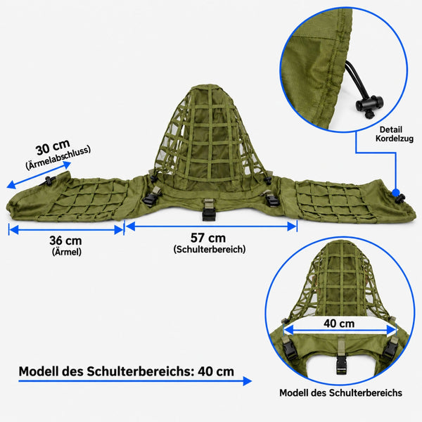 Buschgeist - Ghillie-Tarnhaube fürs Revier