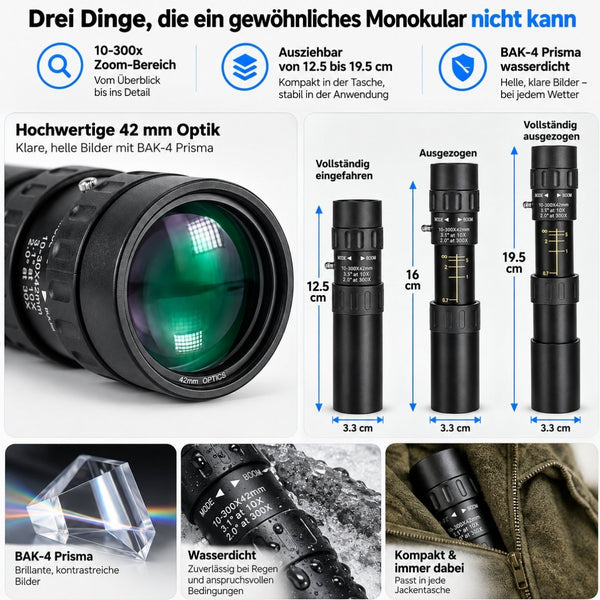 Zoomspäher - Monokular-Teleskop für Jäger