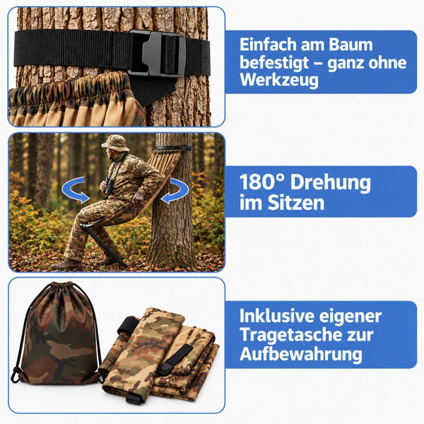 Waldwiege - Faltbarer Ansitz-Hängesitz