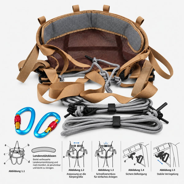 Kletterthron - Baumsattel-Set für Jäger
