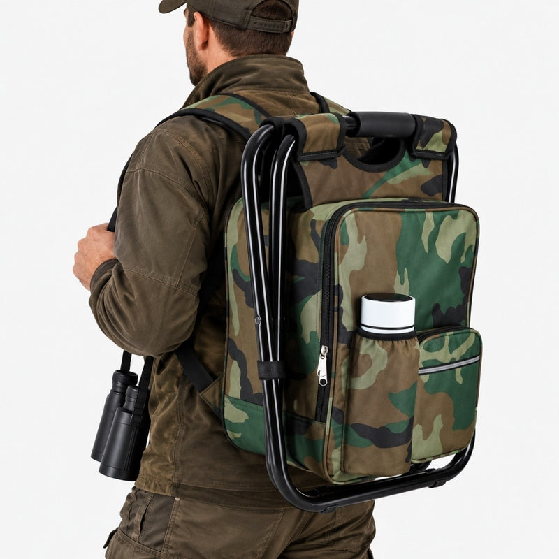 Rastwerk - Ansitzhocker mit Kühlrucksack