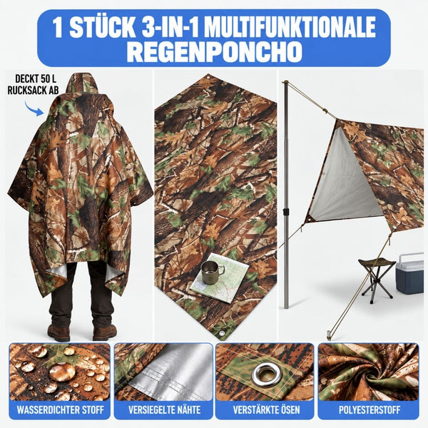 Nässewache - Tarnponcho für Jäger