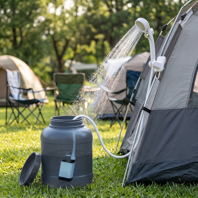 Quellfrisch - Akku-Campingdusche