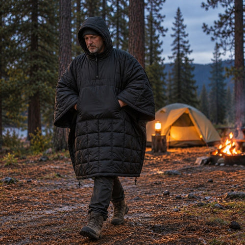 Lagerglut - Campingdecke-Poncho
