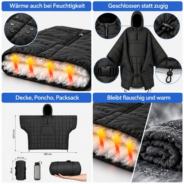 Lagerglut - Campingdecke-Poncho