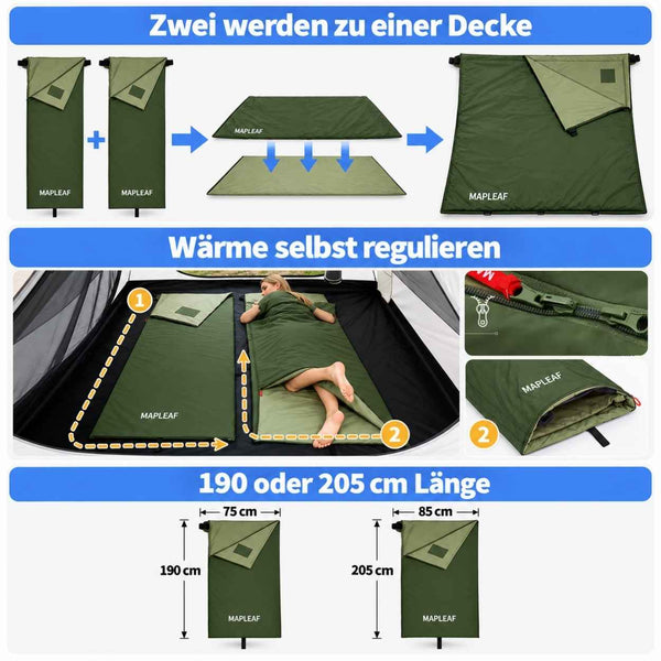 Lagerkokon - Deckenschlafsack fürs Camping