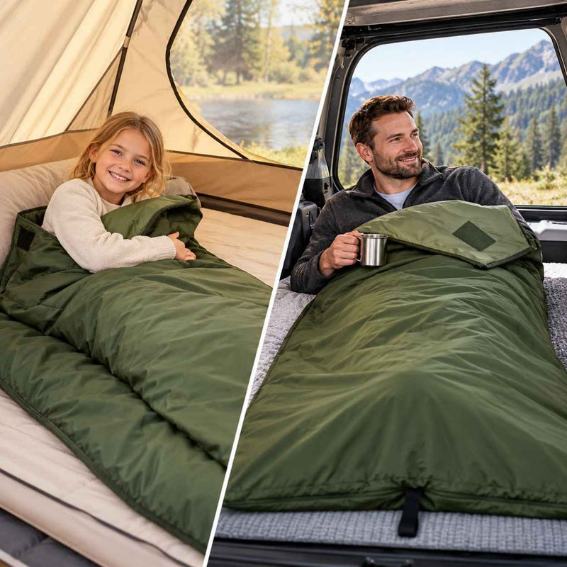Lagerkokon - Deckenschlafsack fürs Camping