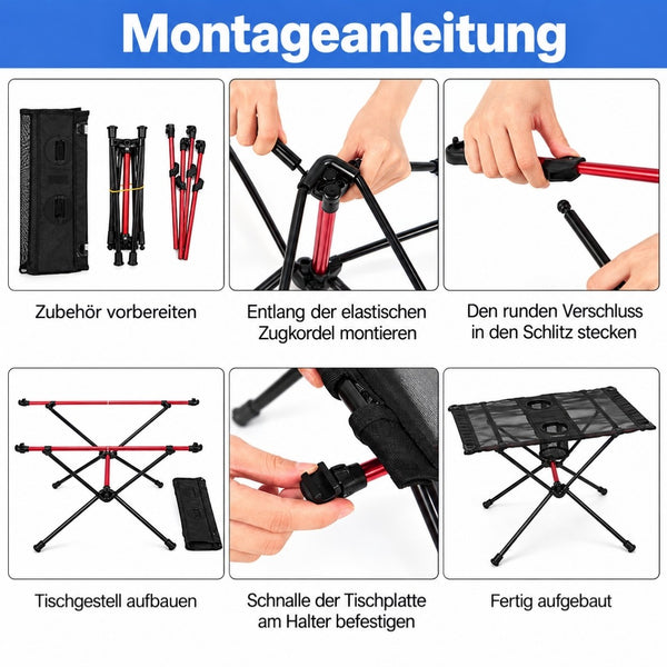 Aufgebaut in Sekunden
