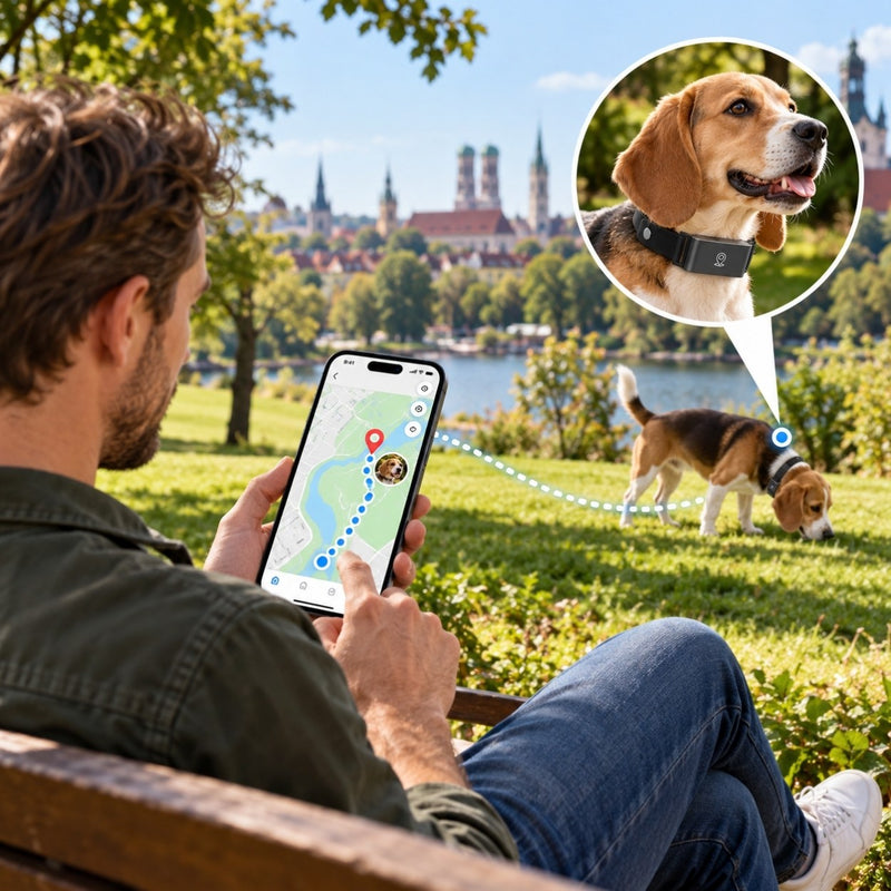 Pfotenwacht - GPS-Tracker-Halsband für Hunde