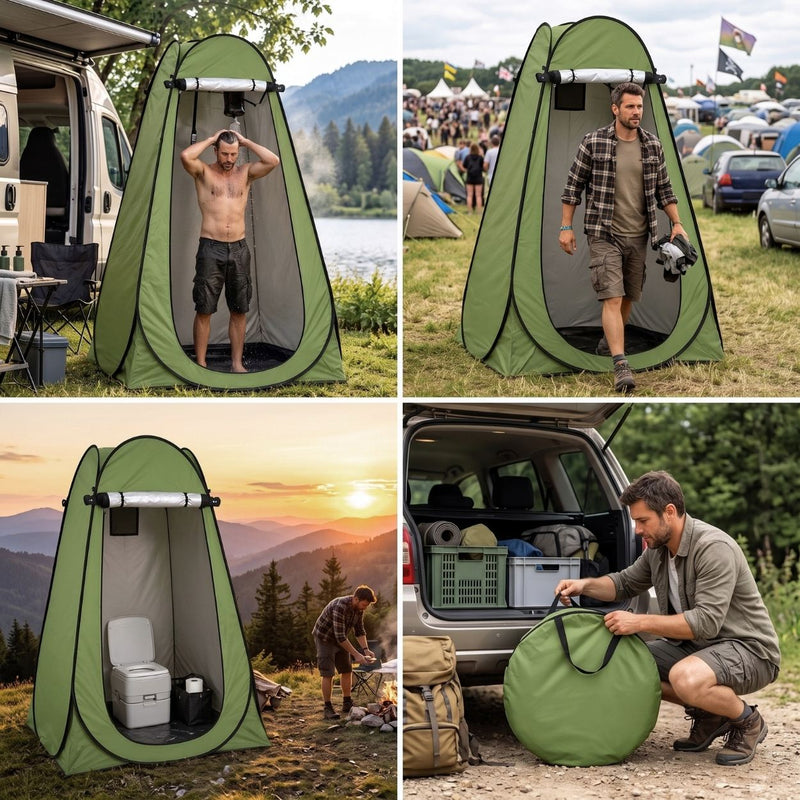 Faltkabine - Pop-up Dusch- und Umkleidezelt fürs Camping