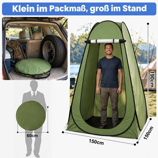 Klein verpackt, groß im Stehen