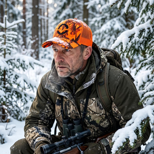 Tarnkappe - Jagdcap mit Geweih-Emblem