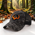 Tarnkappe - Jagdcap mit Geweih-Emblem