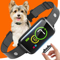 Ruhepuls Antibell-Halsband mit Vibration, schwarz, am Hund getragen