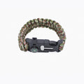 Leitstern Survival-Armband grünes Tarnmuster, Paracord-Band mit Schnalle