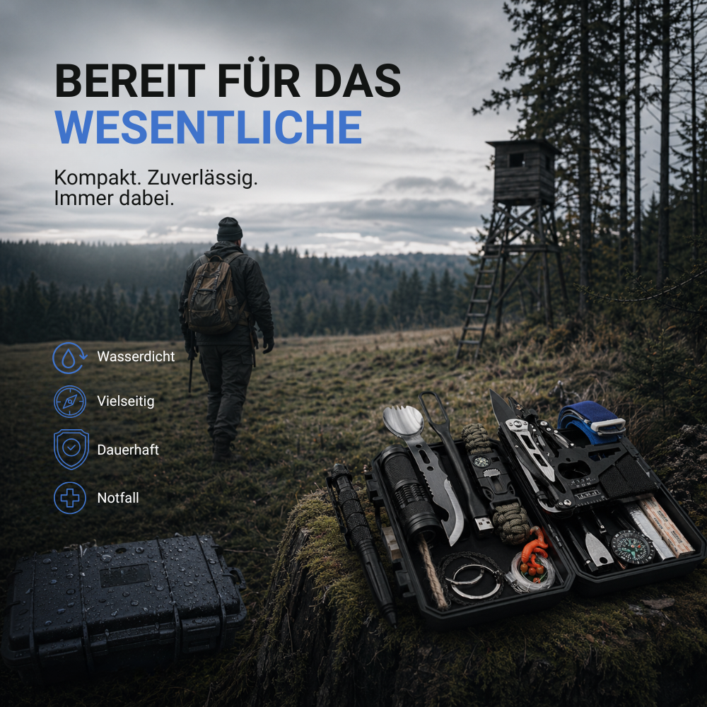 Jagd-Notfallset - Bereit für das Wesentliche