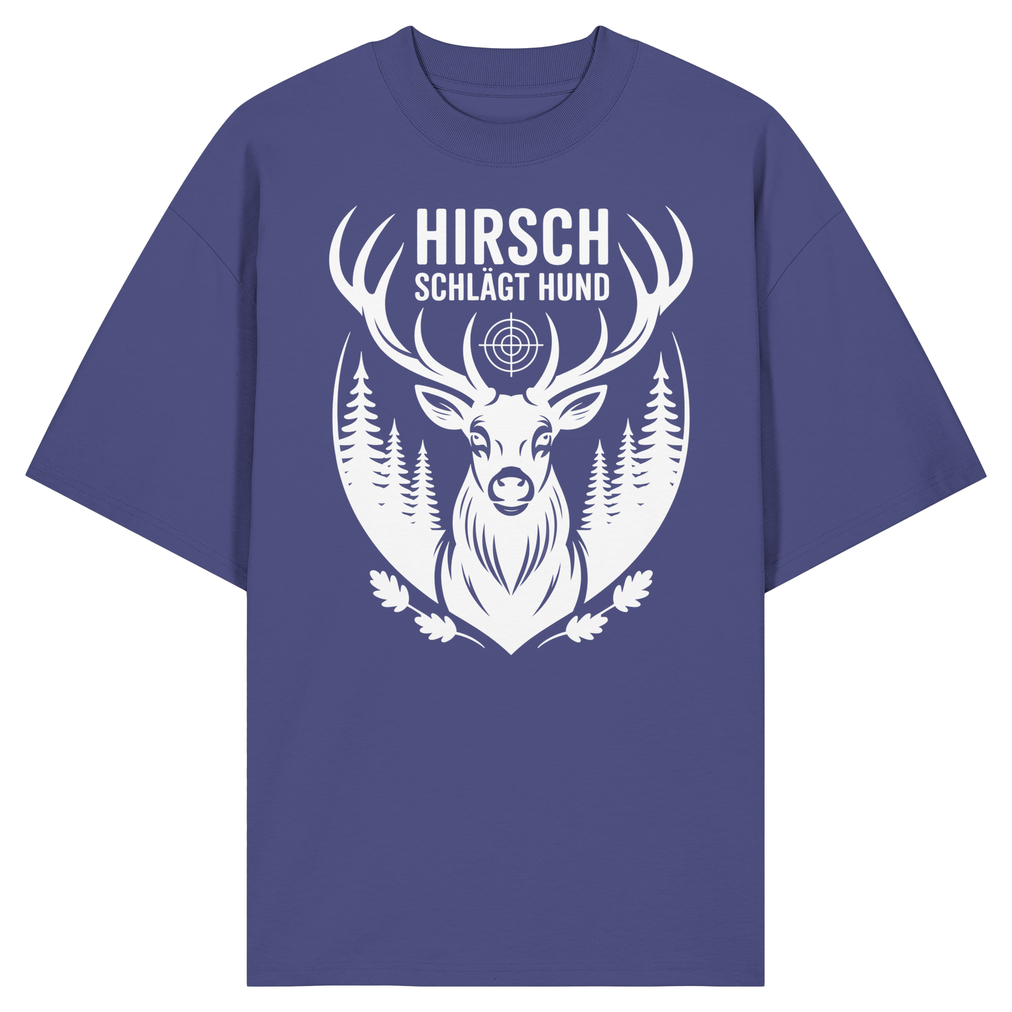 Hjort slår hund - Økologisk Oversize T-shirt