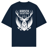 Hirsch schlägt Hund - Organic Oversize Shirt