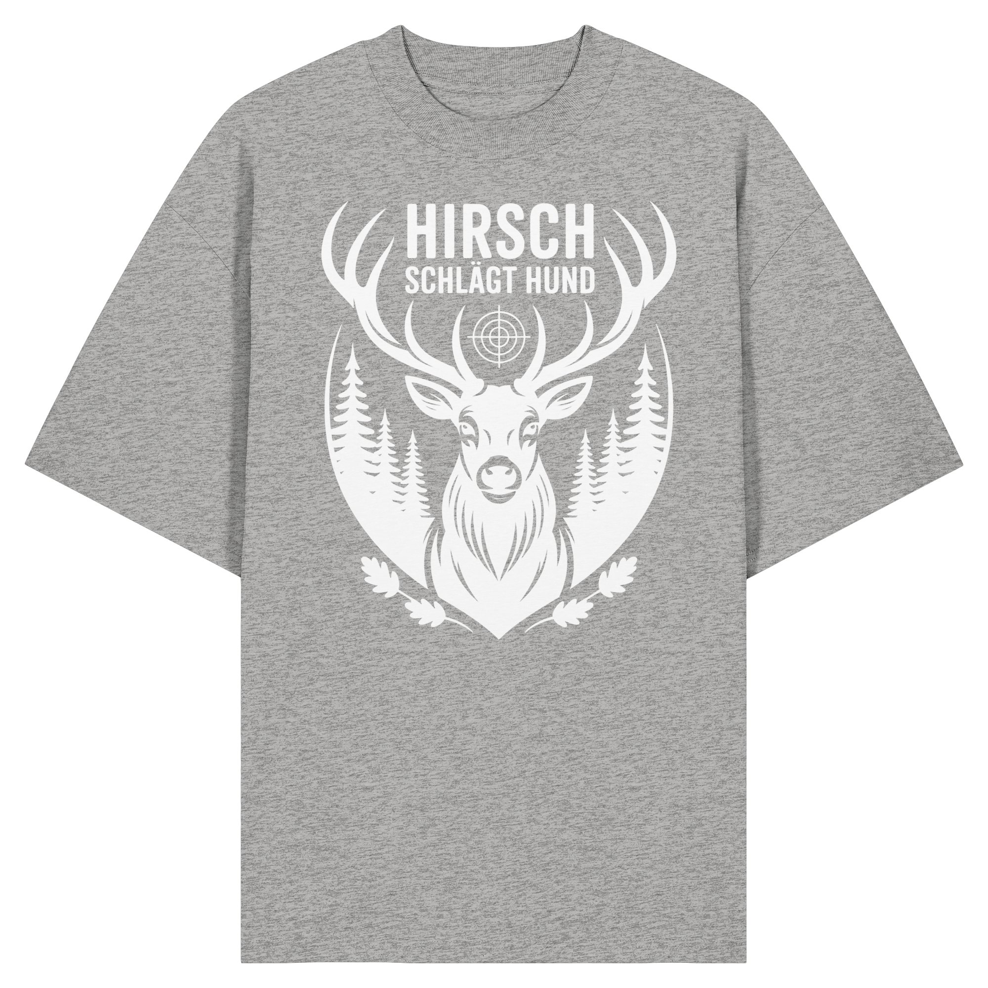 Hjort slår hund - Økologisk Oversize T-shirt
