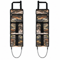 Fahrtwache Rücksitz-Gewehrhalter in Camouflage, zwei leere Halter nebeneinander, Totale von vorne