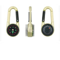 Nordpfeil Karabiner-Kompass mit Thermometer, Farbe Gold