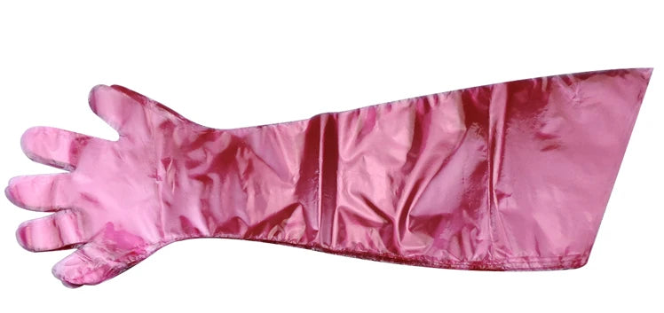 Roter Langarm-Aufbrechhandschuh bis zur Schulter fuer Jaeger