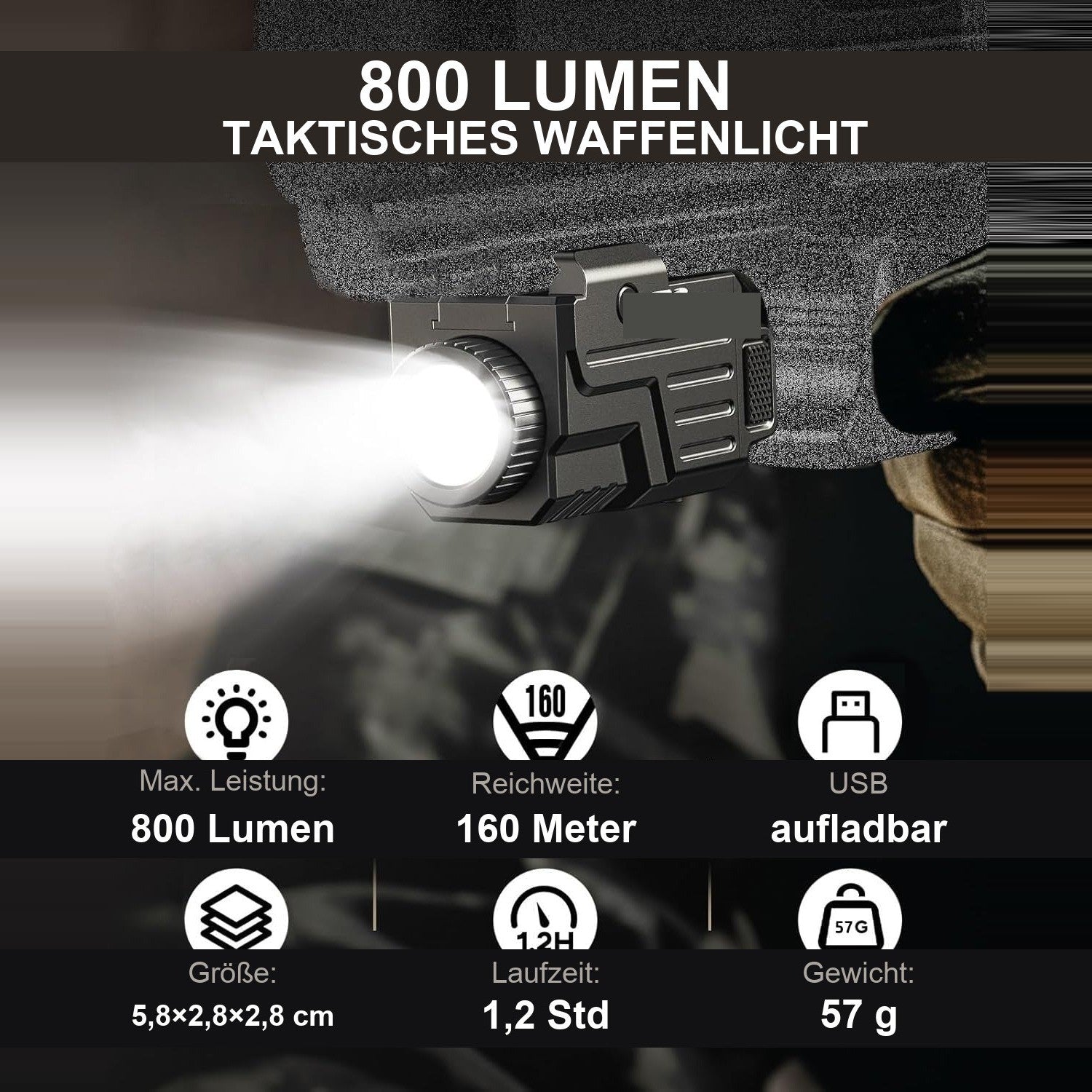 LP-V2:: Lichtwacht Waffenlicht technische Daten