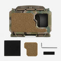 Riegelbox MOLLE-Handybox in Multicam mit Zubehör: Reinigungstuch, Klettpatch, Inbusschlüssel und Gummiband