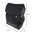 Radanker Ersatzradtasche in Schwarz, Studioaufnahme
