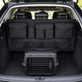 Freier Kofferraumboden mit Platz für die Hundebox unter dem Reviergriff Organizer