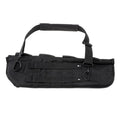 MOLLE-Front mit Druckknopf-Gurten der Gewehrscheide im Detail
