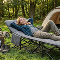 Ruhewerk Campingliege am Zeltplatz im Wald