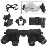 Taktisches Ghost Loadout, Nachtsicht-Halterung mit Kabel, Adaptern und Montagebeispiel am Helm