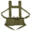 Griffpunkt taktisches Chest Rig in Armeegrün, Frontansicht